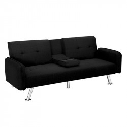 SOFA CAMA NEGRO 210X85X80CM...