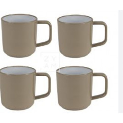 PACK 4 TAZAS KAMPA MARRON...