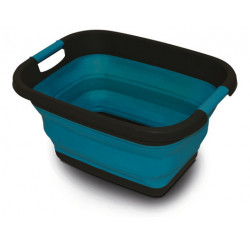 CESTO SILICONA PLEGABLE AZUL