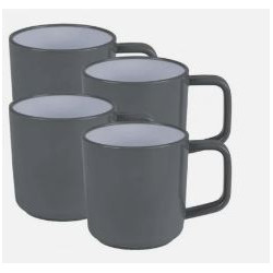 PACK 4 TAZAS KAMPA GRIS MIST