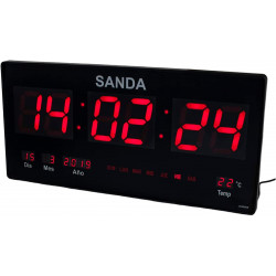 RELOJ CALENDARIO LED  SANDA...