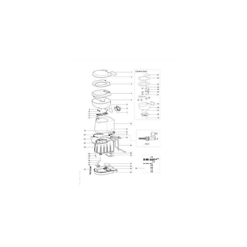 Carte De Circuit Imprimé Reed Pour Toilettes Thetford C250 - Remplacement Direct - Pièce De Rechange