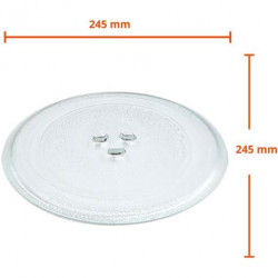 PLATO VIDRIO 245MM PARA...