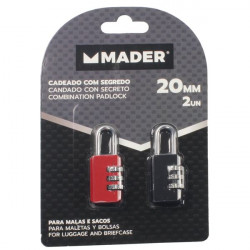 PACK 2 CANDADOS 20MM. CON...