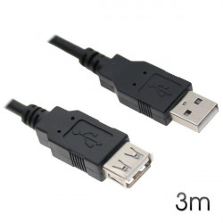 CABLE USB 2.0 EXTENSION 3M...