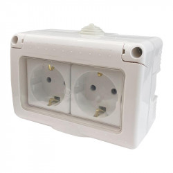 ENCHUFE ESTANCO 2 TOMAS...