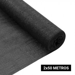MALLA DE SOMBREO NEGRA 2X50...