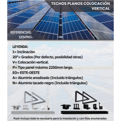 SOPORTES ESTE-OESTE 20º...