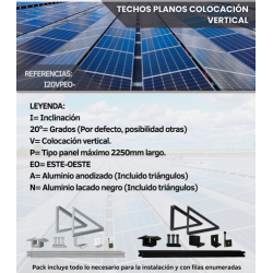 SOPORTES ESTE-OESTE 20º...