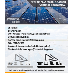 SOPORTES ESTE-OESTE 20º...