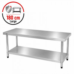 MESA DE TRABAJO INOXIDABLE...