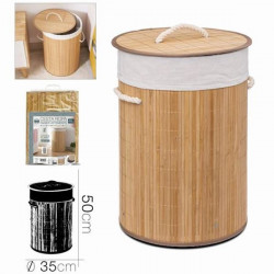 CESTA ROPA BAMBU CON TAPA...