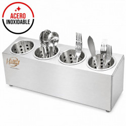 PORTACUBIERTOS INOX 4...