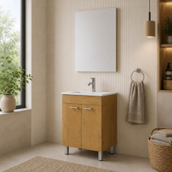 MUEBLE BAÑO+ESPEJO WENGUE...