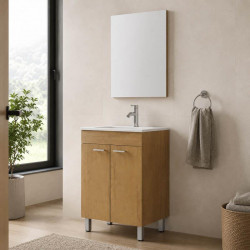 MUEBLE BAÑO+ESPEJO WENGUE...
