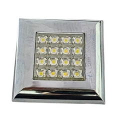 FOCO LED CUADRADO CROMO M87