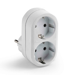 ADAPTADOR DOBLE SCHUKO 2P+T...