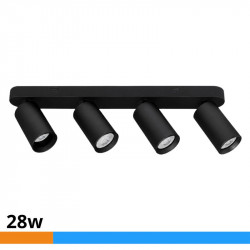 APLIQUE LED NEGRO 4 FOCOS...