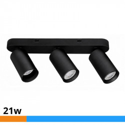 APLIQUE LED NEGRO 3 FOCOS...