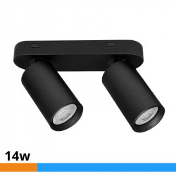APLIQUE LED NEGRO 2 FOCOS...