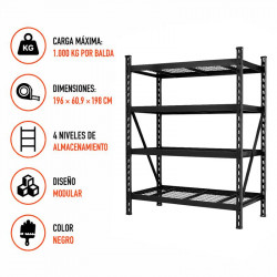 ESTANTERIA MODULAR 4 BALDAS...