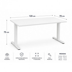 MESA DE OFICINA 120X70X75CM...