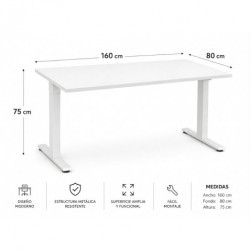 MESA DE OFICINA 160X80X75CM...