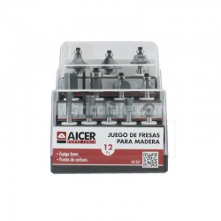 JUEGO 12 PIEZAS FRESAS PARA...