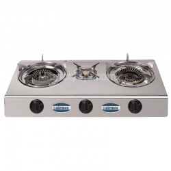COCINA DE GAS 3 FUEGOS INOX...