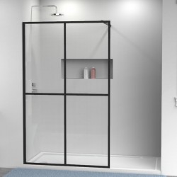 MAMPARA DUCHA PANEL NEGRO 1...