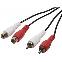 CABLE 2 RCA 3.5MM. NEGRO...
