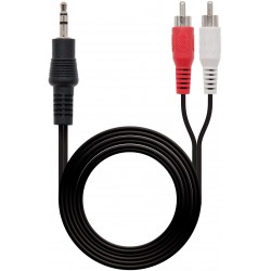 CABLE AUDIO 2 RCA 3.5MM....