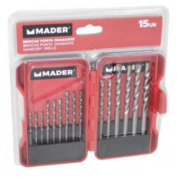 JUEGO 15 PCS BROCAS PUNTA...