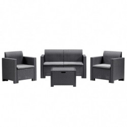 SET TERRAZA 3 SILLONES Y...