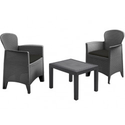 SILLON Y MESA 3 PIEZAS GRIS...