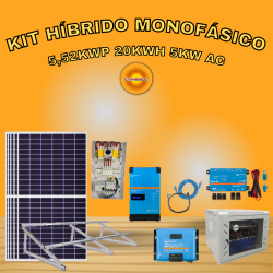 KIT SOLAR HIBRIDO 5,52KWP...