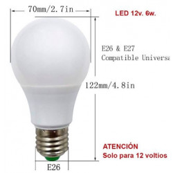 BOMBILLA LED DE 12 VOLTIOS...