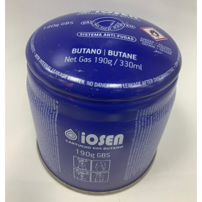 CARTUCHO GAS BUTANO DE PERFORACION 190 GRAMOS, COMPATIBLE CON OTRAS ...