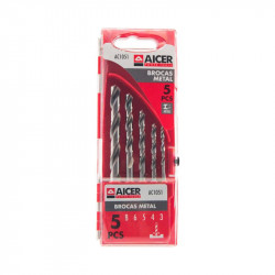 JUEGO BROCAS METAL 5 PCS...